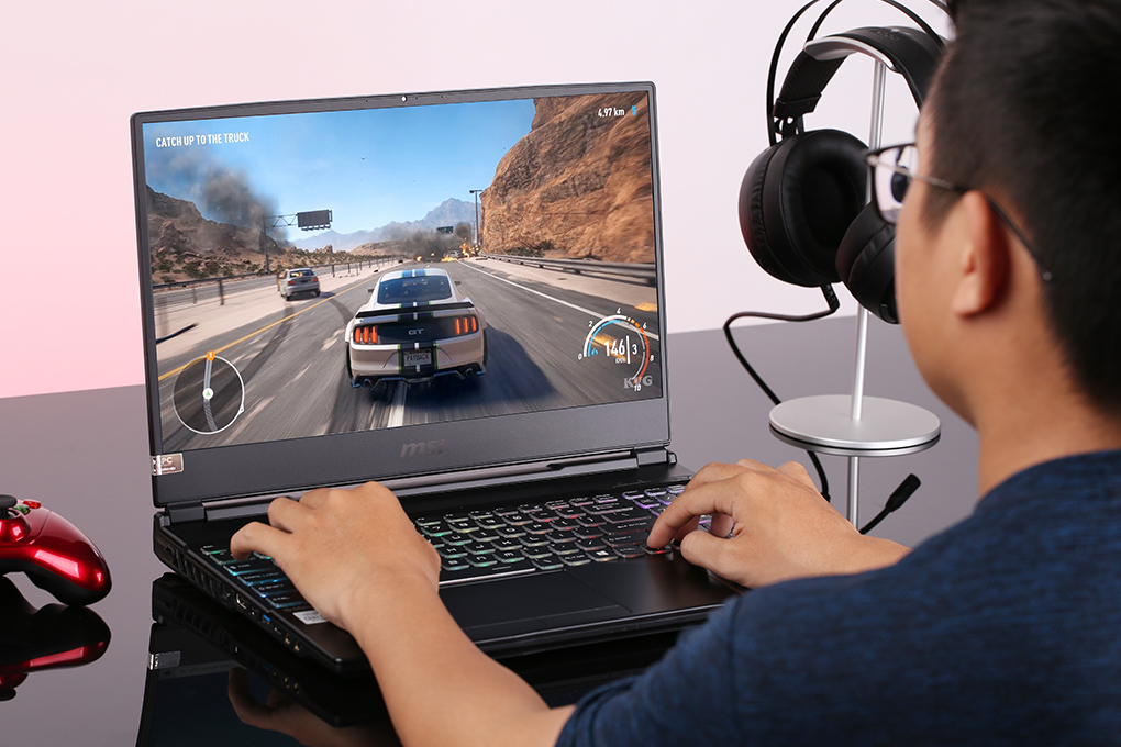 Laptop MSI Gaming Leopard 10SDK GL65 i7 10750H/16GB/512GB/144Hz/6GB GTX1660Ti/Balo/Win10 (242VN) Màu Đen