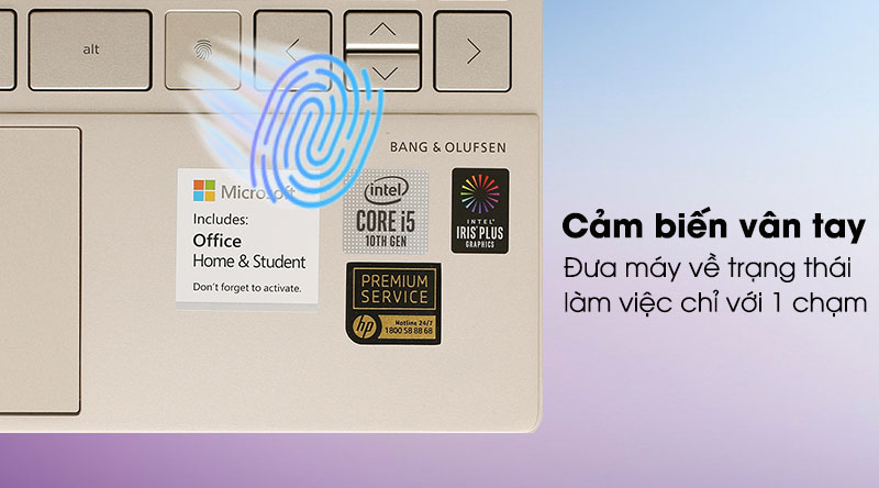 Laptop HP Envy 13 ba0046TU i5 1035G4/8GB/512GB/Office H&S2019/Win10 (171M7PA)