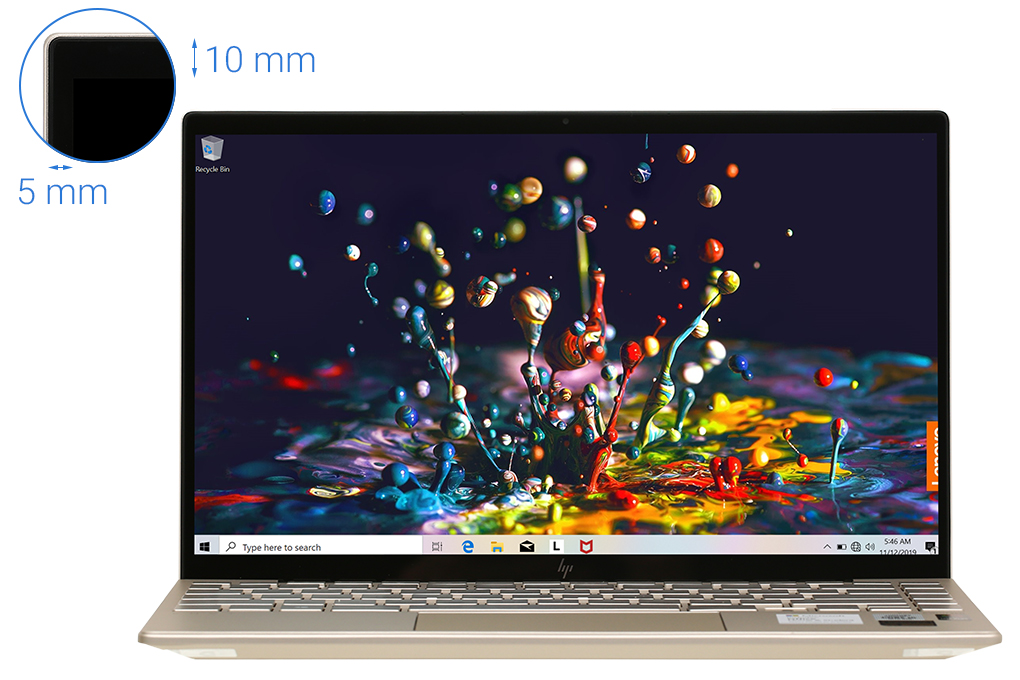 Laptop HP Envy 13 ba0046TU i5 1035G4/8GB/512GB/Office H&S2019/Win10 (171M7PA) Màu Vàng