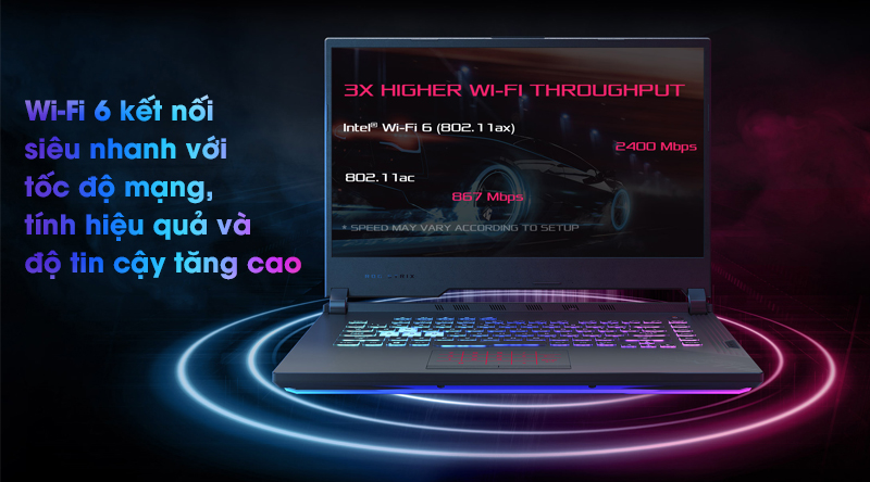 Laptop Asus Gaming Rog Strix G512 i5 10300H/8GB/512GB/144Hz/4GB GTX1650Ti/Win10 (IAL013T)