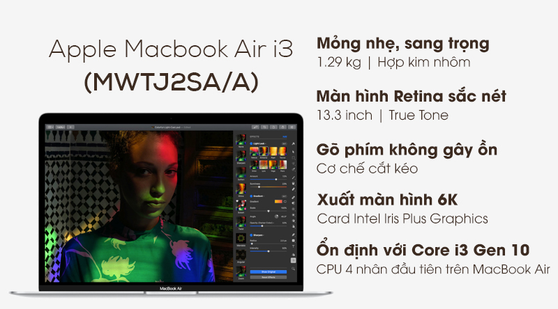 MacBook Air 2020 i3 1.1GHz 8GB/256GB (MWTJ2SA/A)