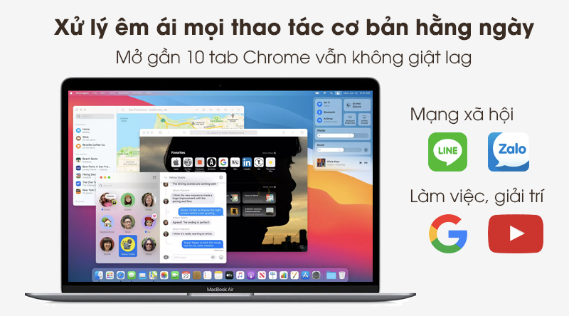 Laptop Apple MacBook Air 2020 i3 1.1GHz 8GB/256GB (MWTJ2SA/A)