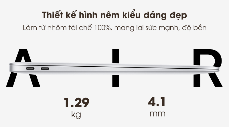 Apple MacBook Air 2020 (MWTJ2SA/A) mỏng nhẹ bậc nhất 