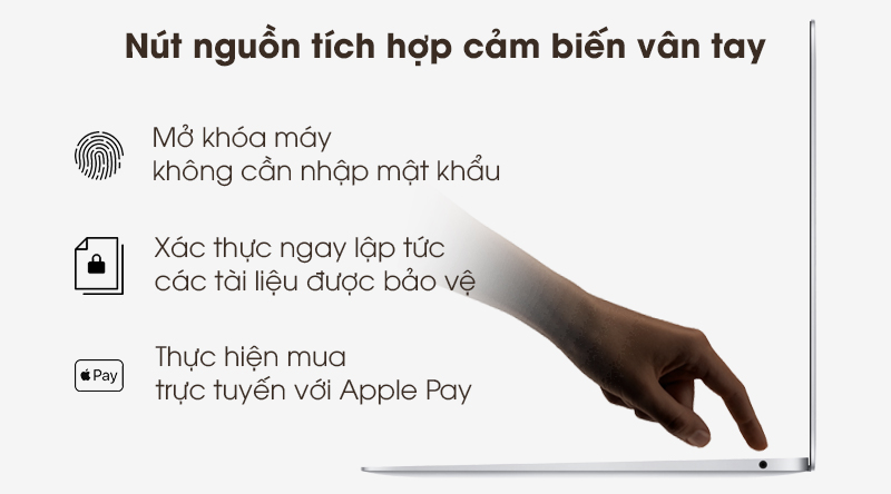 Laptop Apple Macbook Air 2020 i5 (Z0YJ) với Touch ID hiện đại