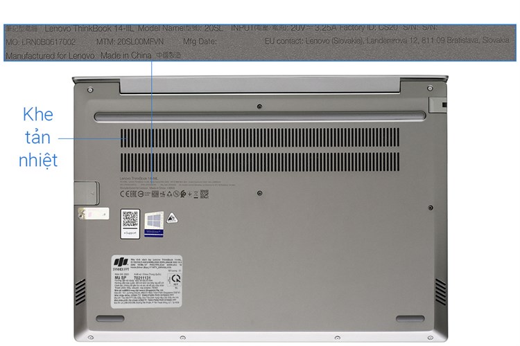 Laptop Lenovo ThinkBook 14IIL i5 1035G1/8GB/512GB/Win10 (20SL00MFVN) Màu Xám