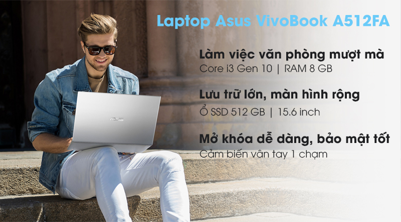 Laptop Asus VivoBook A512FA i3 10110U/8GB/512GB/Win10 (EJ2033T)