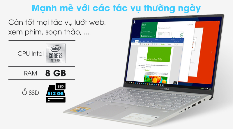 Laptop Asus VivoBook A512FA i3 10110U/8GB/512GB/Win10 (EJ2033T)
