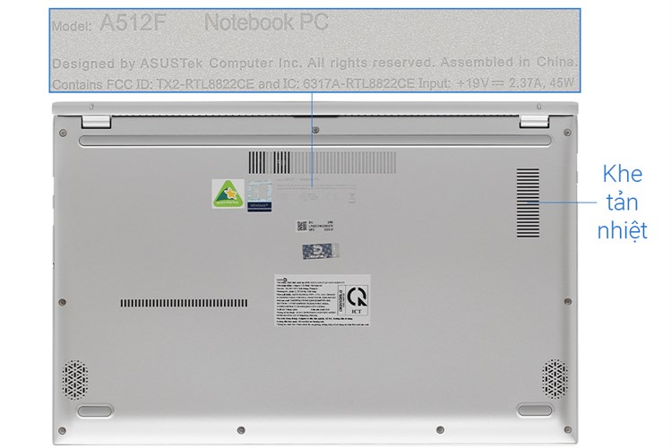 Laptop Asus VivoBook A512FA i3 10110U/8GB/512GB/Win10 (EJ2033T) Màu Bạc