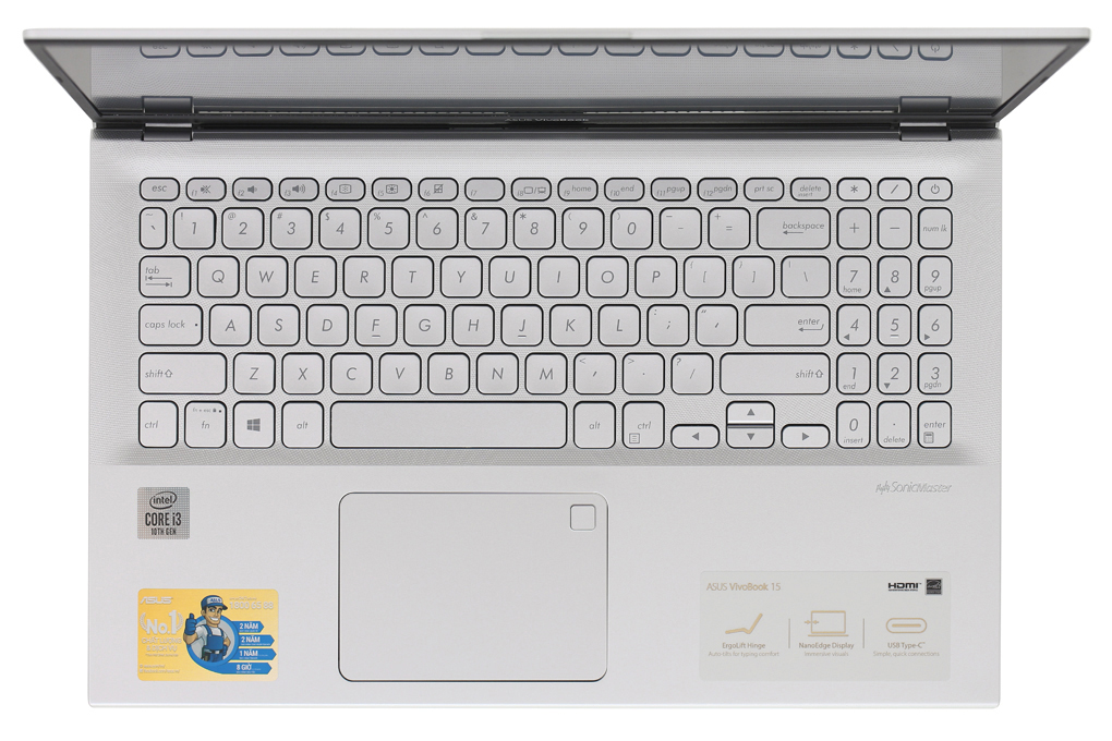 Laptop Asus VivoBook A512FA i3 10110U/8GB/512GB/Win10 (EJ2033T) Màu Bạc