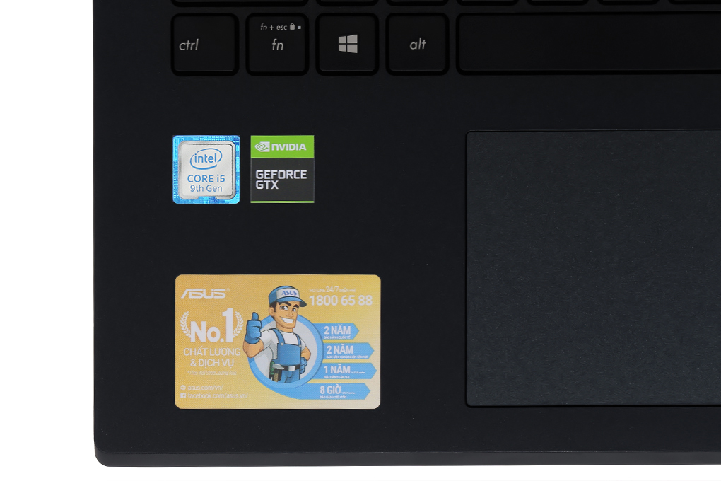 Laptop Asus VivoBook Gaming F571GT i5 9300H/8GB/32GB+512GB/120Hz/4GB GTX1650/Win10 (AL851T) Màu Đen