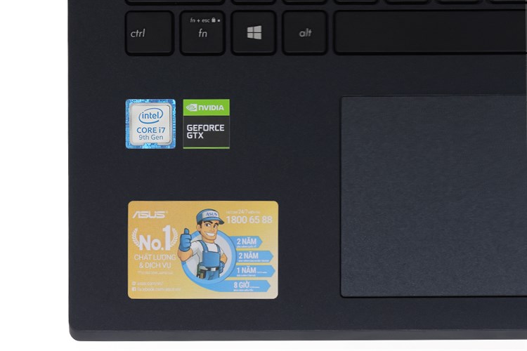 Laptop Asus VivoBook Gaming F571GT i7 9750H/8GB/512GB/120Hz/4GB GTX1650/Win10 (AL858T) Màu Đen