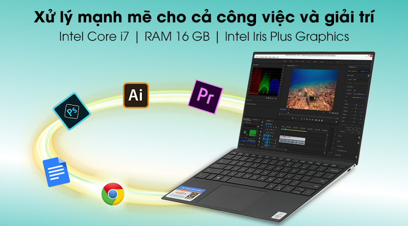 Laptop Dell XPS 13 9300 i7 1065G7 16GB/512GB/Office365/Win10 (0N90H1)