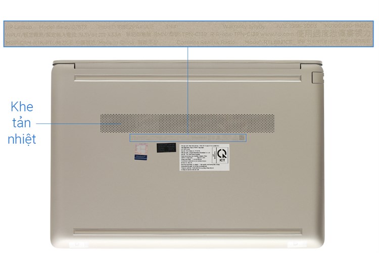 Laptop HP 15s du1076TX i5 10210U/8GB/512GB/2GB MX130/Win10 (1R8E2PA) Màu Vàng