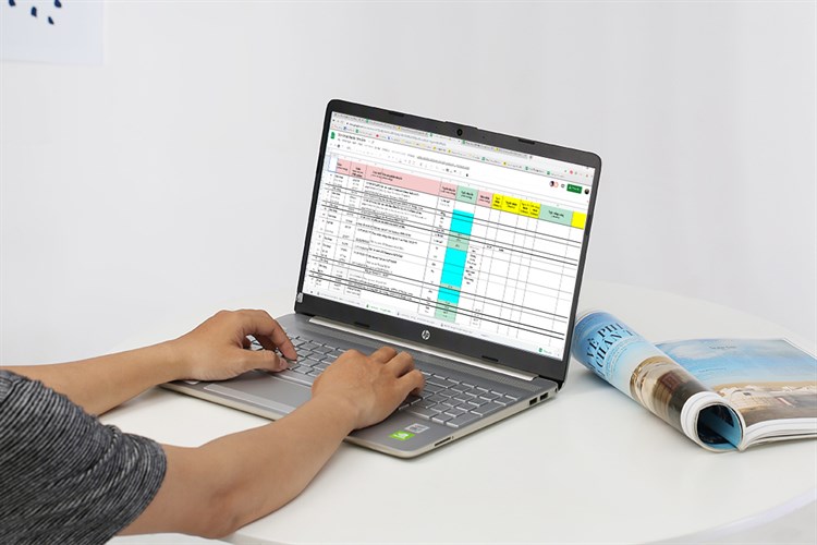 Laptop HP 15s du1076TX i5 10210U/8GB/512GB/2GB MX130/Win10 (1R8E2PA) Màu Vàng