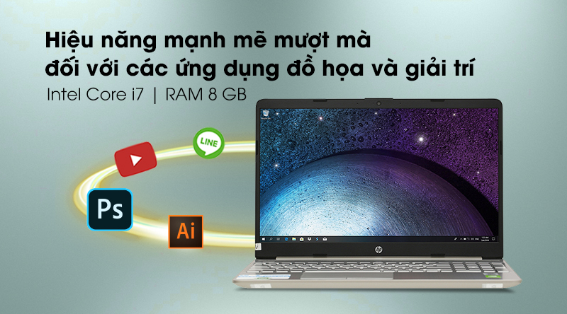 Laptop HP 15s du1077TX i7 10510U/8GB/512GB/2GB MX130/Win10 (1R8E3PA)