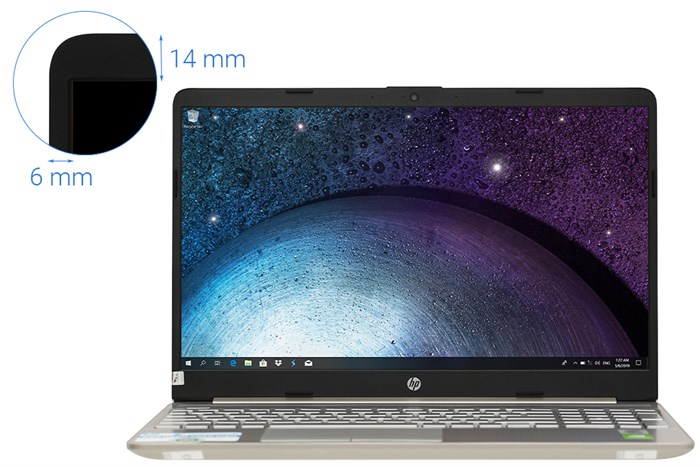 Laptop HP 15s du1077TX i7 10510U/8GB/512GB/2GB MX130/Win10 (1R8E3PA) Màu Vàng