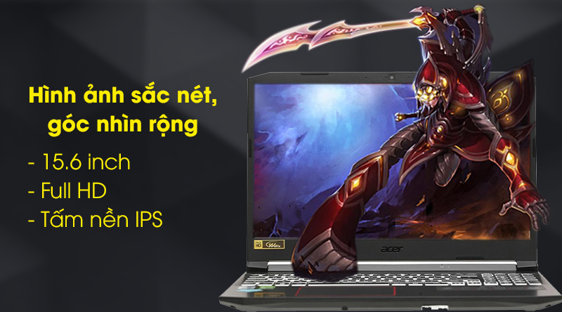 Laptop Acer Nitro AN515 55 5923 i5 10300H/8GB/512GB/144Hz/4GB 1650Ti/Win10 (NH.Q7NSV.004)