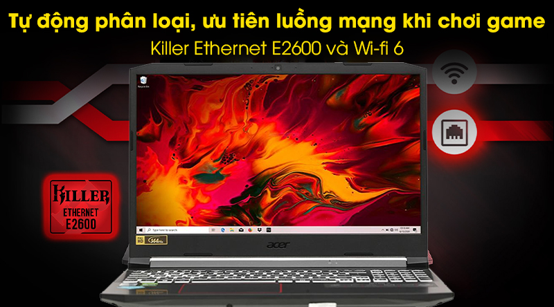 Laptop Acer Nitro AN515 55 5923 i5 10300H/8GB/512GB/144Hz/4GB 1650Ti/Win10 (NH.Q7NSV.004)