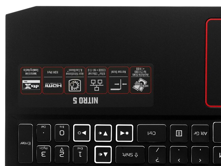 Laptop Acer Nitro AN515 55 5923 i5 10300H/8GB/512GB/144Hz/4GB 1650Ti/Win10 (NH.Q7NSV.004) Màu Đen