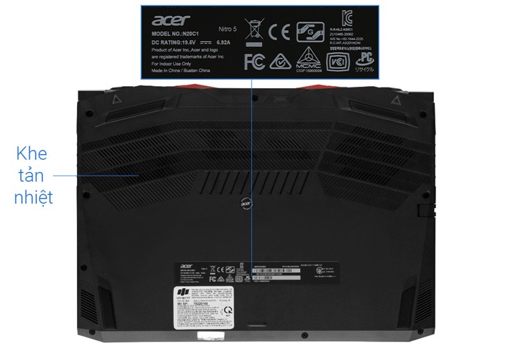 Laptop Acer Nitro AN515 55 5923 i5 10300H/8GB/512GB/144Hz/4GB 1650Ti/Win10 (NH.Q7NSV.004) Màu Đen