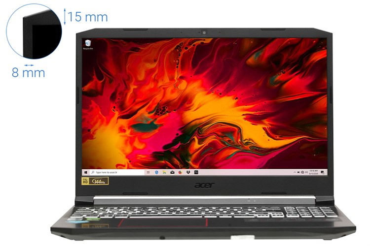 Laptop Acer Nitro AN515 55 5923 i5 10300H/8GB/512GB/144Hz/4GB 1650Ti/Win10 (NH.Q7NSV.004) Màu Đen