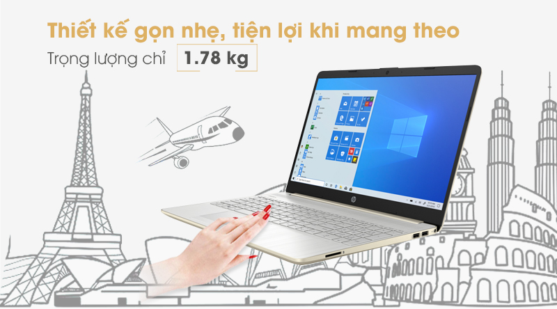 Laptop HP 15s | Thiết kế tinh tế và sang trọng