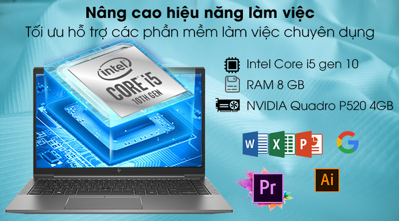 Laptop HP ZBook FireFly 14 G7 i5 10210U/8GB/256GB/4GB QuadroP520/Win10 Pro (8VK70AV)