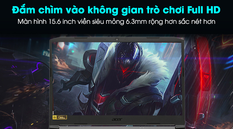 Laptop Acer Nitro 5 AN515 55 70AX i7 10750H/8GB/512GB/4GB GTX1650Ti/Win10 (NH.Q7NSV.001)