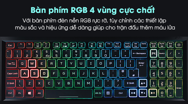 Laptop Acer Nitro 5 AN515 55 70AX i7 10750H/8GB/512GB/4GB GTX1650Ti/Win10 (NH.Q7NSV.001)