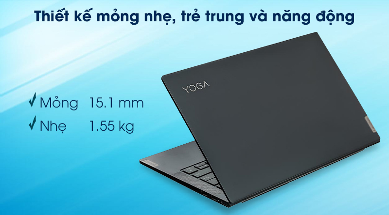 Laptop Lenovo Yoga Slim 7 14IIL05 i7 1065G7/8GB/512GB/Win10 (82A100FKVN)
