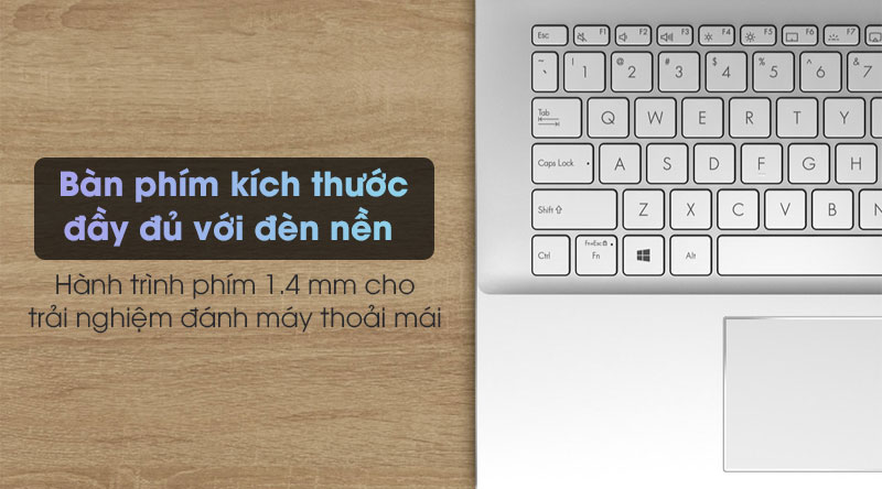 Bàn phím của máy được trang bị đèn nền