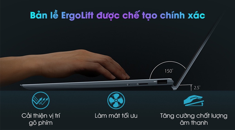 Laptop Asus ZenBook UX425JA i5 1035G1/8GB/512GB/Túi/Numpad/Win10 (BM076T)