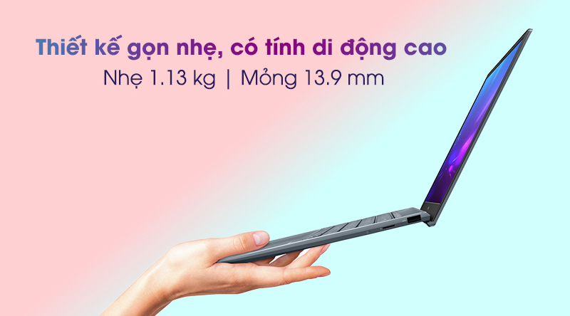 Laptop Asus ZenBook UX425JA i5 (BM076T) - Thiết kế 