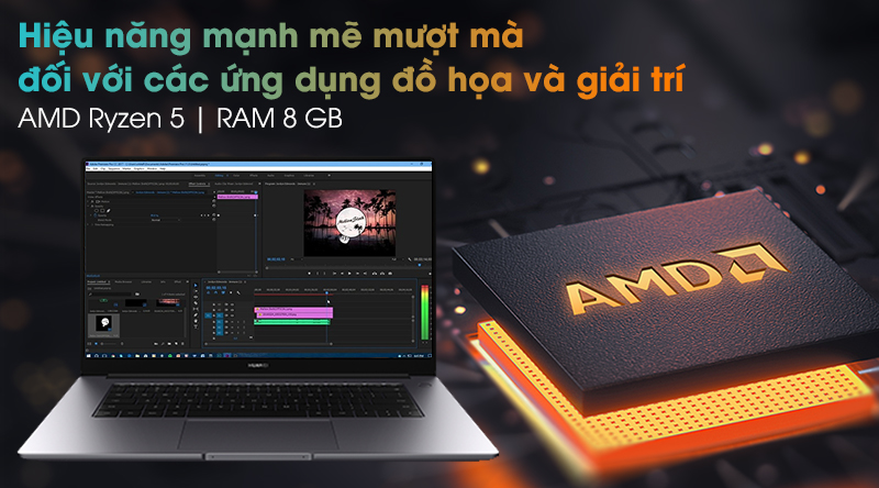 Laptop Huawei MateBook D 15 R5 3500U/8GB/512GB/Win10 (BohrK-WAQ9CR)