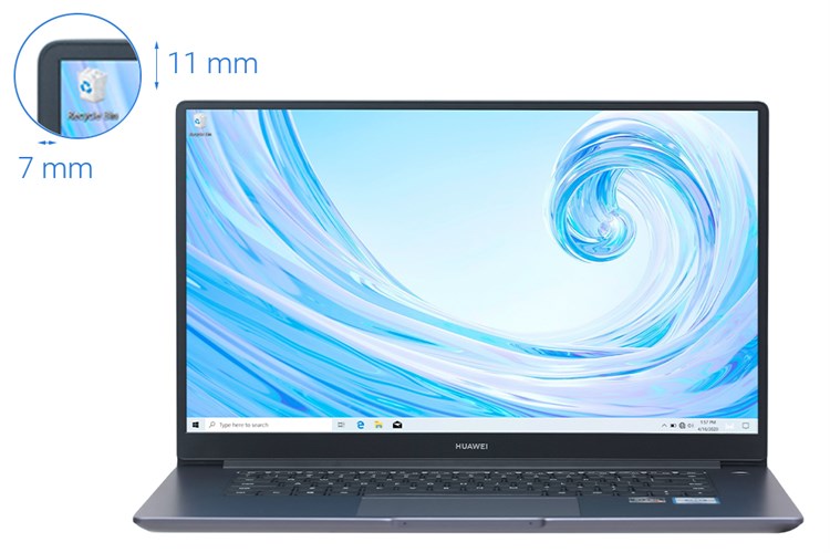 Laptop Huawei MateBook D 15 R5 3500U/8GB/512GB/Win10 (BohrK-WAQ9CR) Màu Xám