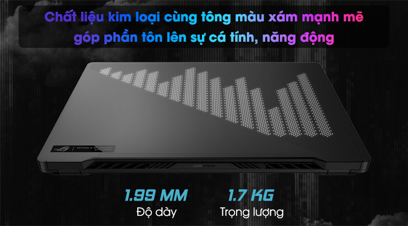 Laptop Asus Rog Zephyrus GA401II R7 4800HS/16GB/512GB/120Hz/4GB GTX1650Ti/Túi/AniMe Matrix/Win10 (HE154T)