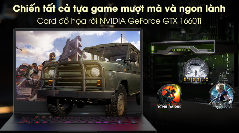 Laptop Asus Rog Zephyrus GU502LU i7 10750H/16GB/512GB/240Hz 3ms/6GB GTX1660Ti/Balo/Chuột/Win10 (AZ006T)