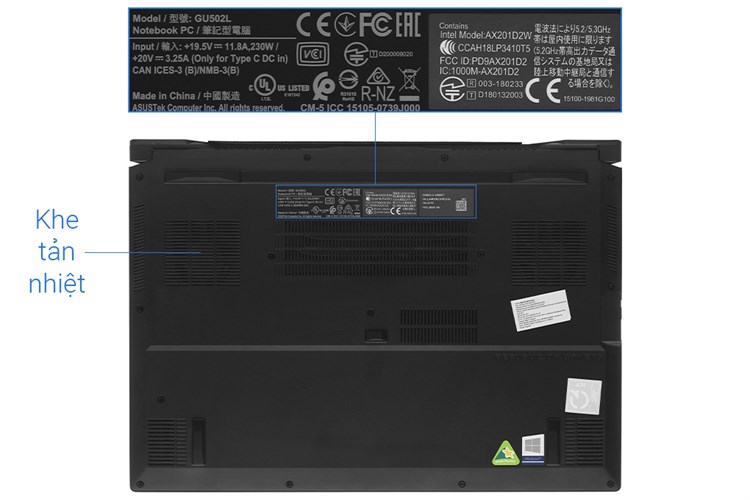 Laptop Asus Rog Zephyrus GU502LU i7 10750H/16GB/512GB/240Hz 3ms/6GB GTX1660Ti/Balo/Chuột/Win10 (AZ006T) Màu Đen