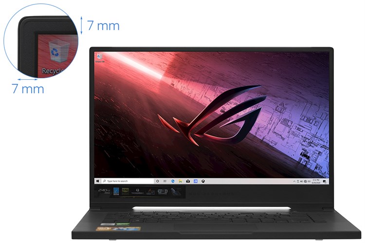 Laptop Asus Rog Zephyrus GU502LU i7 10750H/16GB/512GB/240Hz 3ms/6GB GTX1660Ti/Balo/Chuột/Win10 (AZ006T) Màu Đen