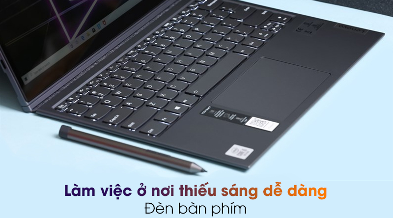 laptop Lenovo Yoga Duet 7 13IML05 i5 (82AS007BVN) -Đèn