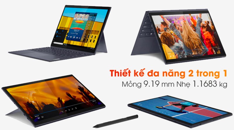 Laptop Lenovo Yoga Duet 7 13IML05 i7 10510U/8GB/512GB/Touch/Pen/Win10 (82AS007CVN)