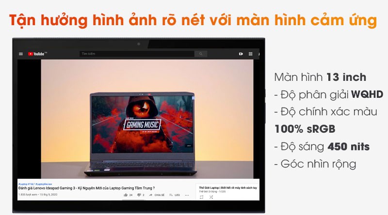 Laptop Lenovo Yoga Duet 7 13IML05 i7 10510U/8GB/512GB/Touch/Pen/Win10 (82AS007CVN)