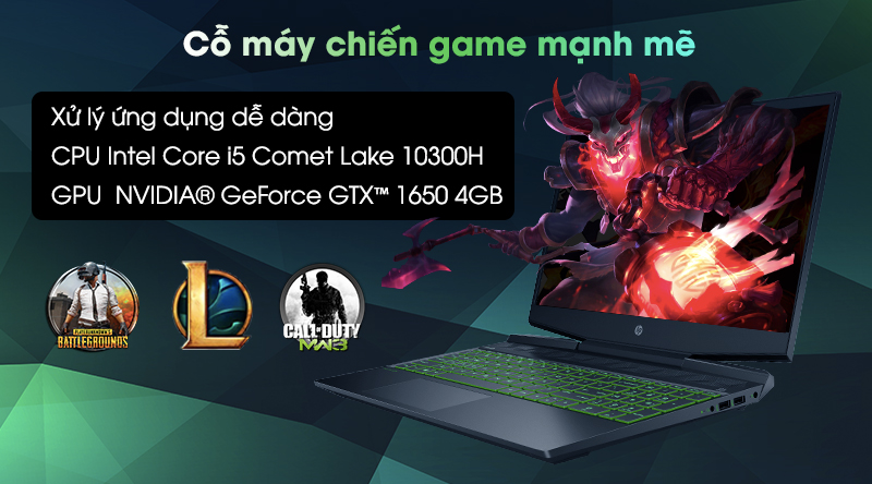 Laptop HP Palivion Gaming 15 dk1072TX i5 10300H/8GB/512GB/4GB GTX1650/Win10 (1K3U9PA) - 4
