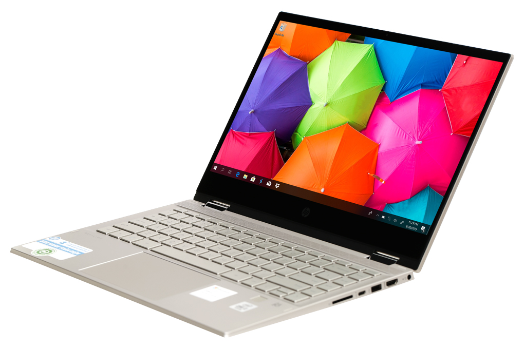 Laptop HP Pavilion x360 14 dw0063TU i7 1065G7/8GB/512GGB/Touch/Pen/Office 2019/Win10 (19D54PA) Màu Vàng