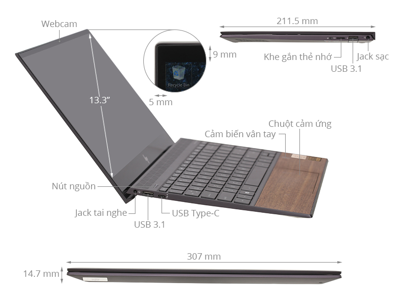 HP Envy 13 aq1047TU i7 10510U/8GB/512GB/Win10 (8XS69PA)