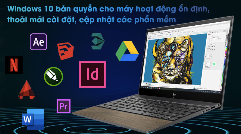 Laptop HP Envy 13 aq1047TU i7 10510U/8GB/512GB/Win10 (8XS69PA)