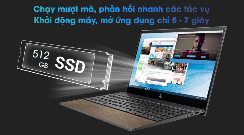 Laptop HP Envy 13 aq1047TU i7 10510U/8GB/512GB/Win10 (8XS69PA)