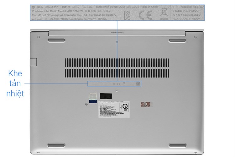 Laptop HP ProBook 455 G7 R7 4700U/8GB/512GB/Win10 (1A1B1PA) Màu Bạc