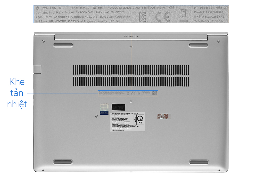Laptop HP ProBook 455 G7 R7 4700U/8GB/512GB/Win10 (1A1B1PA) - 13