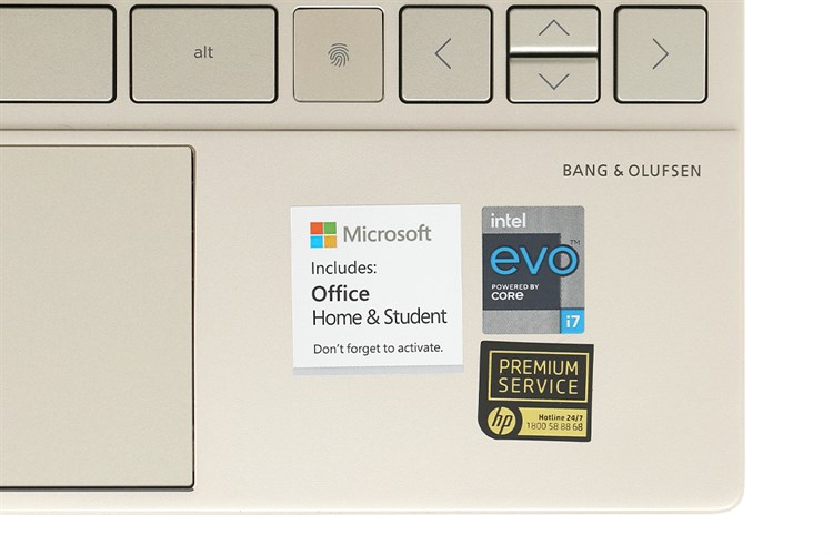 Laptop HP Envy 13 ba1031TU i7 1165G7/16GB/1TB SSD/Office H&S2019/Win10 (2K0B7PA) Màu Vàng